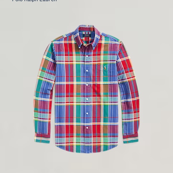 Polo by Ralph Lauren Red and Blue Plaid Casual Shirt XXL - Picture 1 of 9